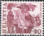 Sellos de Europa - Suiza -  SERIE BÁSICA 1977. COSTUMBRES POPULARES. L´ESCALADE, DE GINEBRA. Y&T Nº 1037