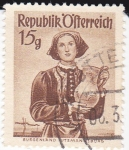 Stamps Austria -  Trajes regionales austriacos