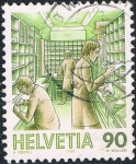 Sellos del Mundo : Europa : Suiza : SERIE BÁSICA. TRATAMIENTO DEL CORREO. VAGÓN DE CORREOS. Sc Nº 790