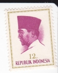 Sellos del Mundo : Asia : Indonesia : Presidente Sukarno 1901-1970 Lider Nacional