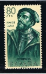 Stamps Spain -  Edifil  1456  Forjadores de América.  ( Juan de Garay. ( 1528 - 1583 ) 