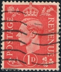 Sellos de Europa - Reino Unido -  JORGE VI 1937-47. FONDO CLARO. Y&T Nº 210A