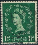 Sellos de Europa - Reino Unido -  ISABEL II 1955-57. Y&T Nº 289