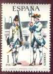 Stamps Spain -  1975 Uniformes Militares. Sargento y Granadero de Toledo - Edifil:2236