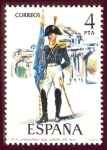 Stamps Spain -  1975 Uniformes militares. Abanderado del Real Cuerpo de Artillería- Edifil:2280