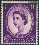 Stamps United Kingdom -  ISABEL II 1955-57. Y&T Nº 291A