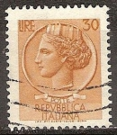 Stamps Italy -  Moneda de Siracusa.