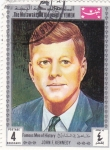 Stamps Yemen -  Hombres Famosos de la Historia-  JOHN F. KENNEDY