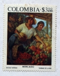 Stamps Colombia -  Mercado