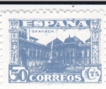 Stamps Spain -  JUNTA DE DEFENSA NACIONAL - Patio de los Leones, Granada  (I)  