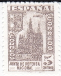 Stamps Spain -  JUNTA DE DEFENSA NACIONAL - Catedral de Burgos    (I)