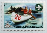 Stamps Nicaragua -  Canotaje