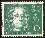 Stamps Germany -  G.F HANDEL - DEUTSCHE BUNDESPOST