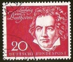 Stamps Germany -  LUDWIG VAN BEETHOVEN - DEUTSCHE BUNDESPOST