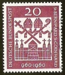 Sellos de Europa - Alemania -  ST. BERNWARD - ST. GODEHARD - DEUTSCHE BUNDESPOST