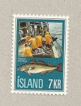 Stamps Iceland -  Pescadores