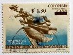 Stamps Colombia -  El Bolivar Desnudo