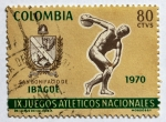 Sellos de America - Colombia -  IX Juegos Atleticos Nacionales