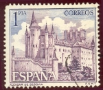 Stamps Spain -  1964 Serie Turistica. Alcazar de Segovia - Edifil:1546