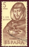 Sellos del Mundo : Europa : Espa�a : 1965 Forjadores de América. San Luis Beltrán - Edifil:1685