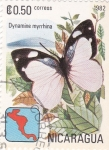 Sellos del Mundo : America : Nicaragua : Mariposas -Dynamine myrrhina