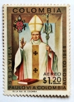 Stamps Colombia -  Paulo VI a Colombia