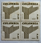 Sellos de America - Colombia -  Figura Geometrica