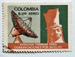 Stamps Colombia -  Comunicaciones por Satelite