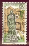 Stamps Spain -  1967 Bicentenario de la Fundación de Cáceres. Arco de Cristo - Edifil:1827