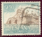 Stamps Spain -  1967 Castillos de España. Peñiscola, Castellón - Edifil:1813