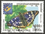 Sellos de Asia - Camboya -   Mariposa