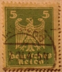 Sellos de Europa - Alemania -  deutfches reich aguila 1924