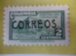 Stamps Colombia -  Palacio de Comunicaciones-Sobretaza para la Construcción.