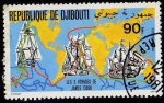 Sellos de Africa - Djibouti -  Les 3 Voyages de James Cook