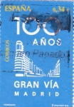 Stamps Spain -  1oo años Gran Vía de Madrid        J)