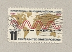 Sellos de America - Estados Unidos -  100 aniv. de la Unio Int. de Telecomunicaciones