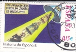 Stamps Spain -  Historia de España  -SAN JUAN DE LA CRUZ,TERESA DE JESÚS y EL GRECO (1580)      (J)