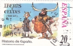 Stamps : Europe : Spain :  Historia de España  -IBEROS y CELTAS   (500 a.c.)       (J)