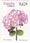 Sellos de Europa - Espa�a -  Flora-  HORTENSIA       (J)