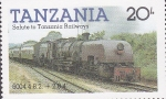 Sellos de Africa - Tanzania -  TRENES