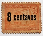 Stamps Colombia -  Palacio de Comunicaciones