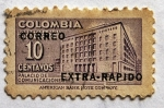 Stamps Colombia -  Palacio de Comunicaciones