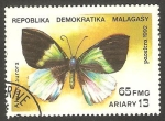 Stamps Madagascar -  Mariposa