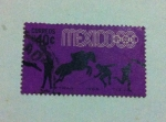 Sellos de America - M�xico -  Olimpiada Mexico 1968