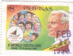 Sellos de Asia - Filipinas -  Visita Papal a las Filipinas-95