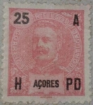 Stamps Europe - Portugal -  azores correios 1914