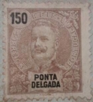 Stamps Portugal -  ponta delgada 1914