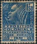 Stamps France -  EXPOSICIÓN COLONIAL INTERNACIONAL DE PARIS. MUJER FACHI. Y&T Nº 273