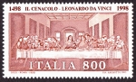 Stamps : Europe : Italy :  ITALIA - La iglesia y el Convento dominicano de Santa Maria delle Grazie con « La Ultima Cena » de L