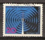 Stamps Germany -  Exposición Radio Alemana en Stuttgart 1965.